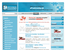Tablet Screenshot of epozicovna.sk